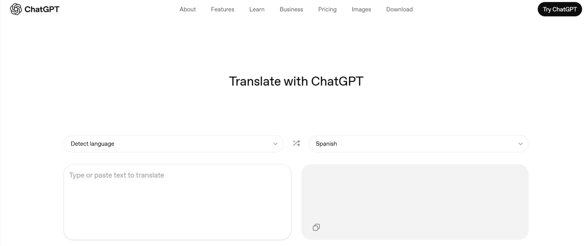 chatgpt translate
