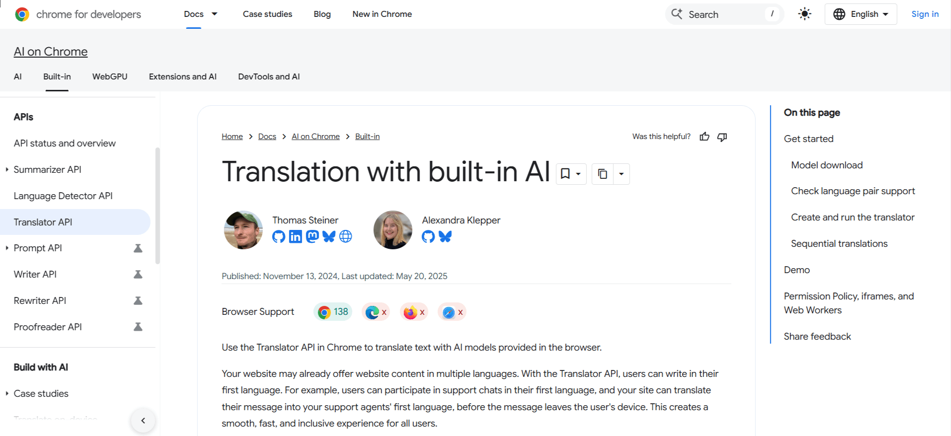 chrome built-in ai