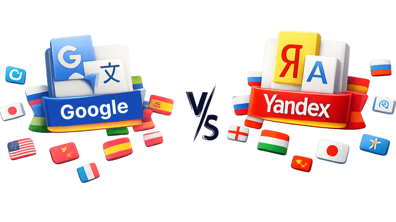 google vs yandex